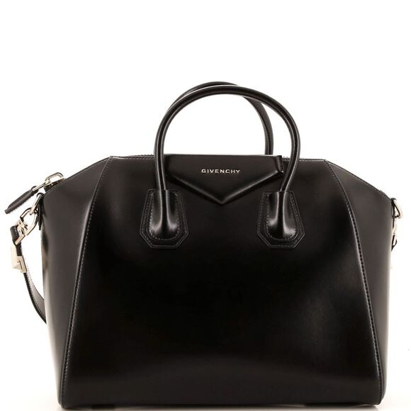 Givenchy Handbags - Givenchy Antigona Bag Glazed Leather Medium Black
